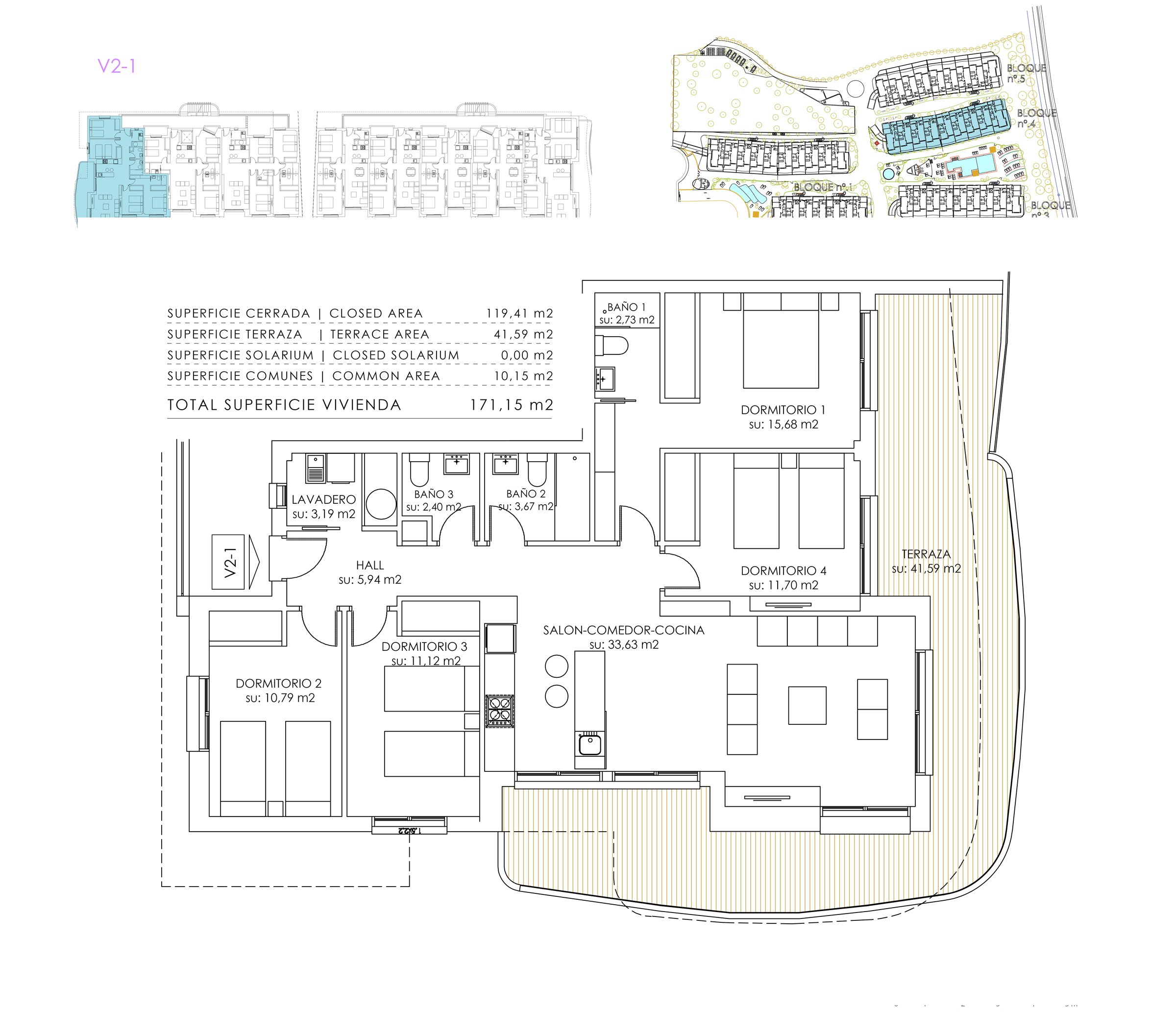 Leilighet (hjørne) - 4 sov