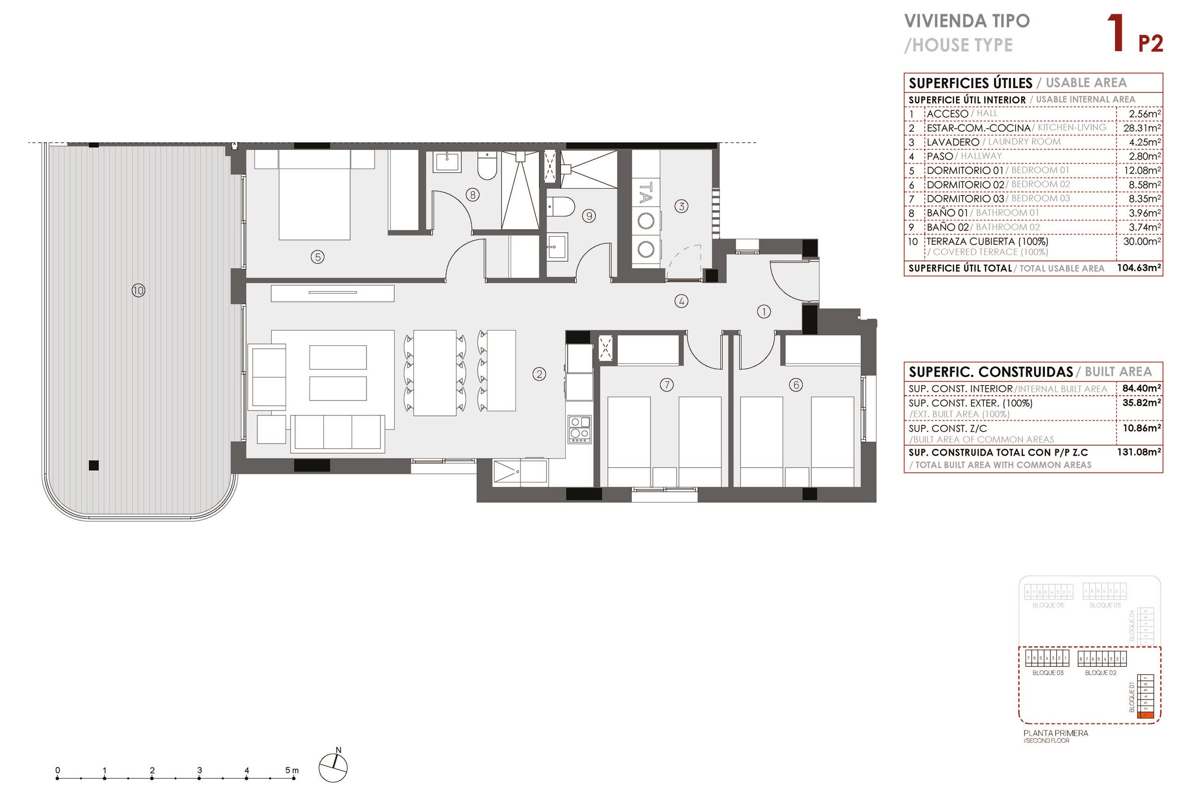 Leilighet 3. etg - 3 sov