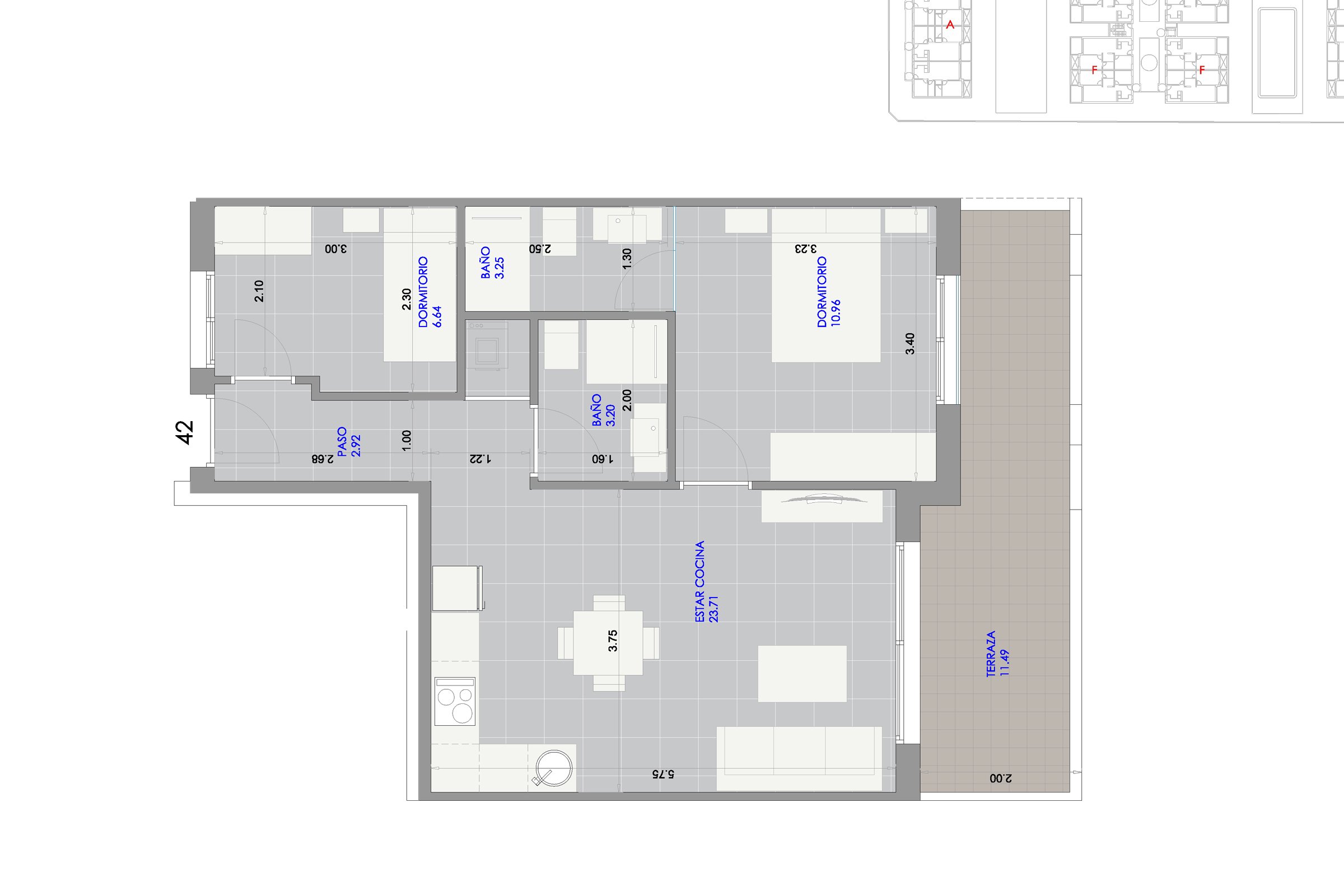 Fase 4 - Mellometasje med 2 soverom