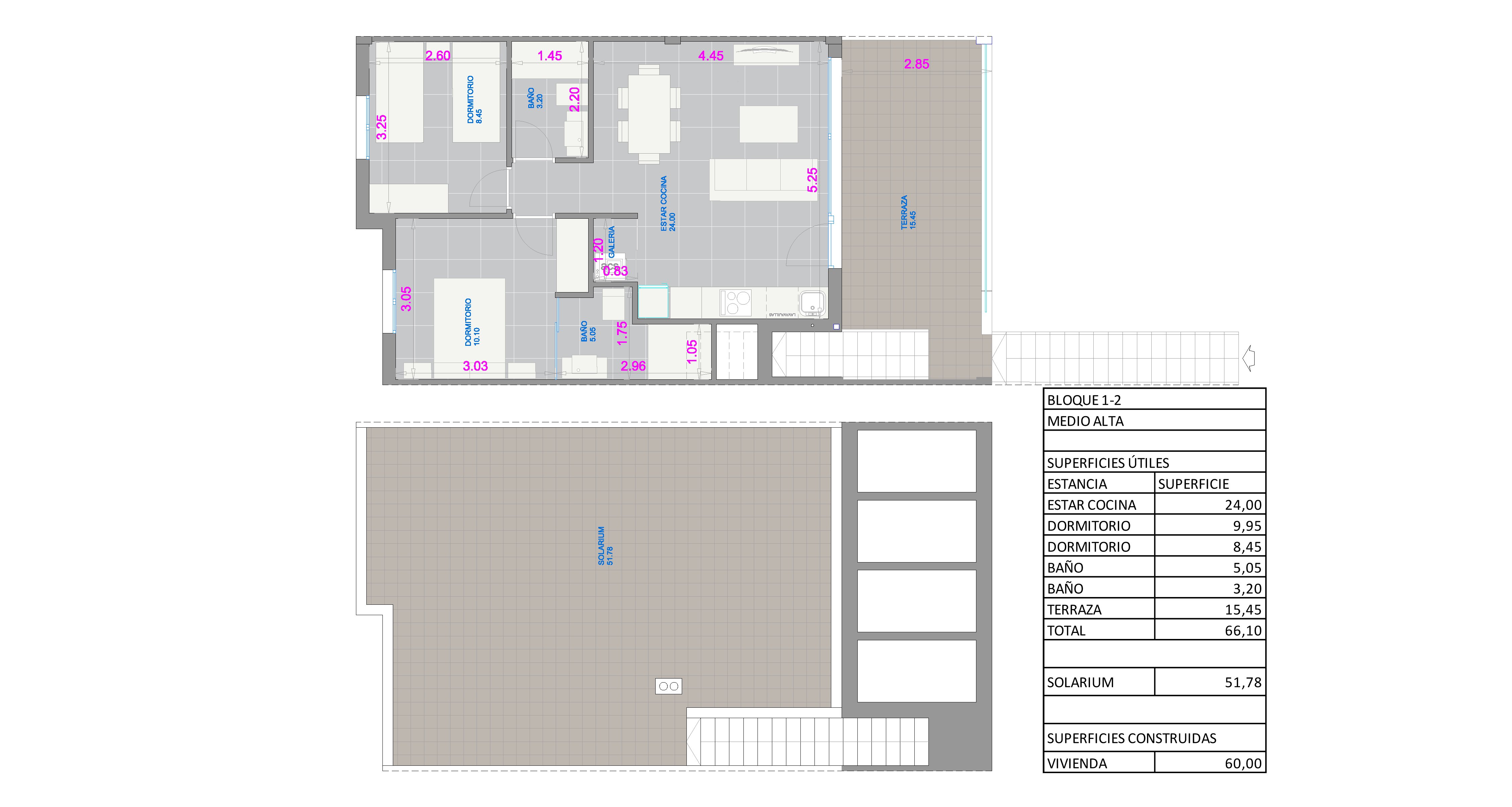 Fase 4 - Toppleilighet med 2 soverom