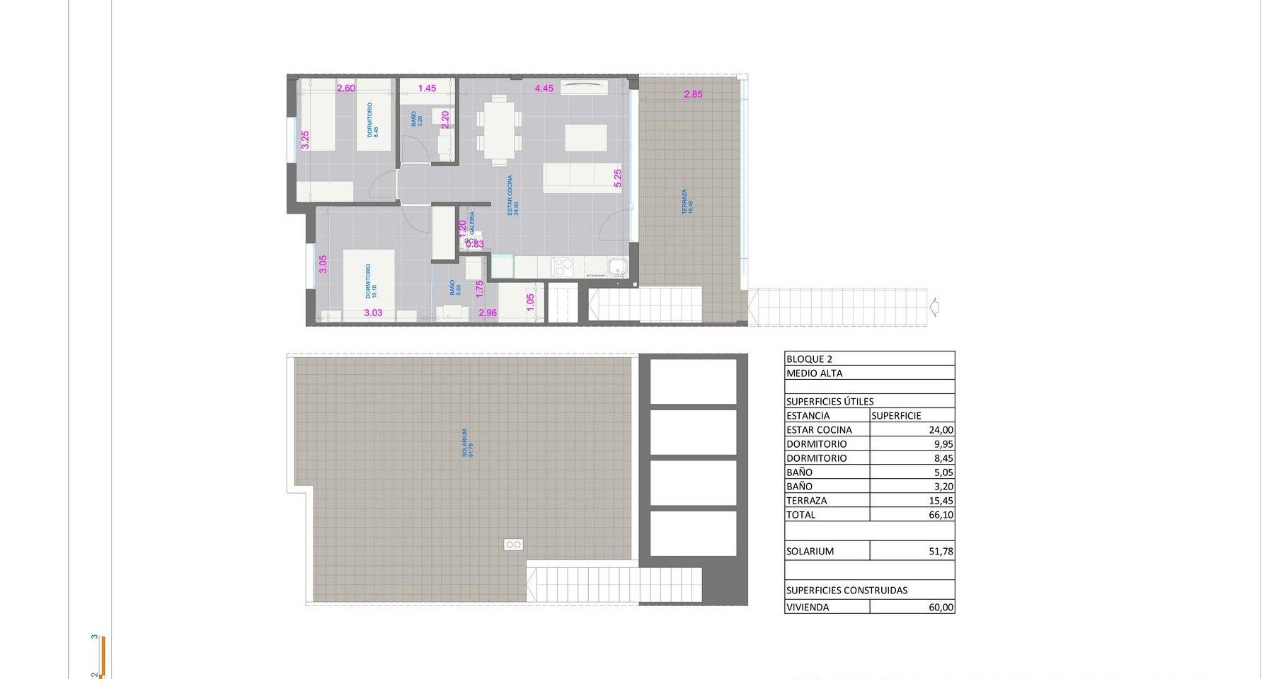Fase 5 - Toppleilighet med 2 soverom