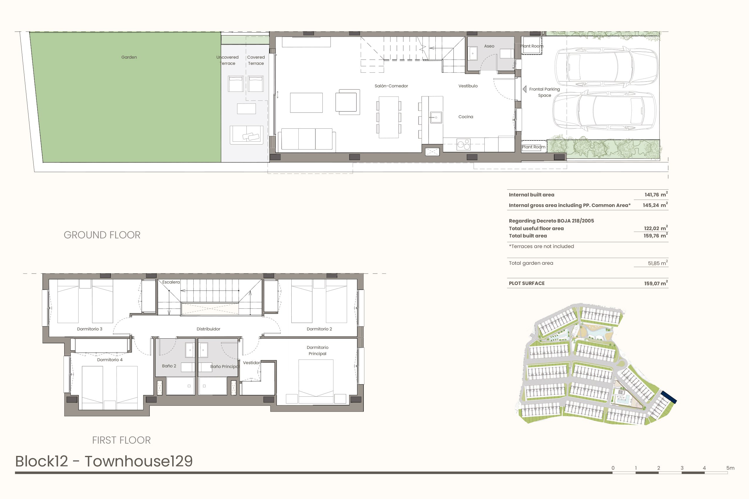 Plantegning bolig 129 - 4 soverom