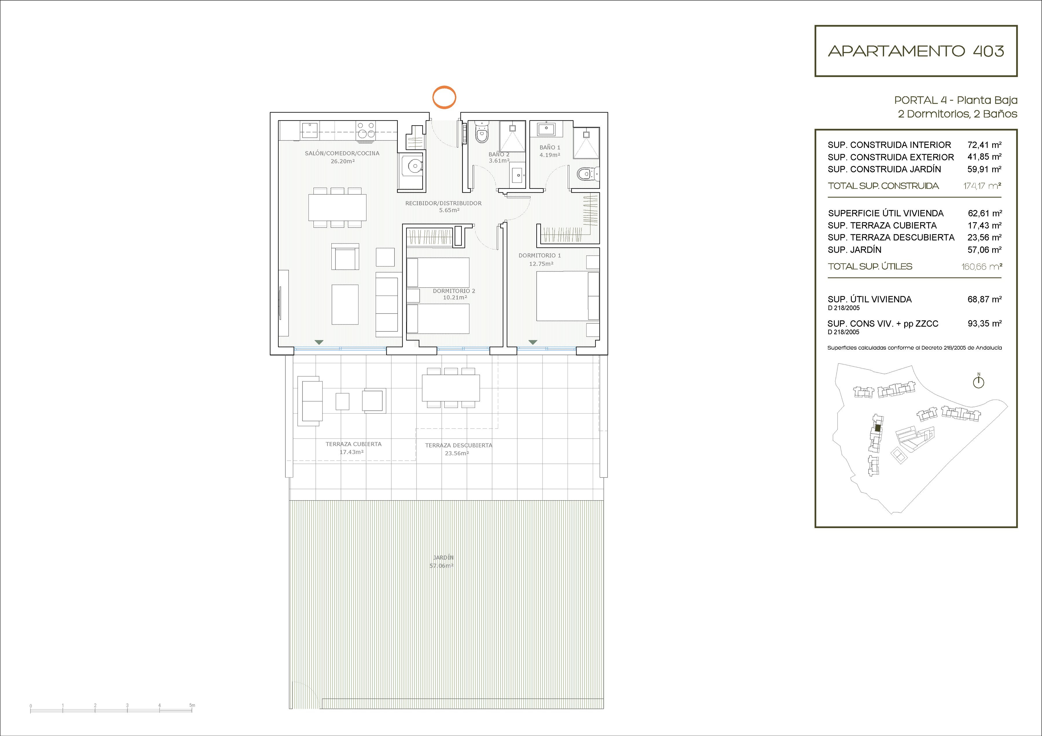 Bakkeplan - 2 soverom