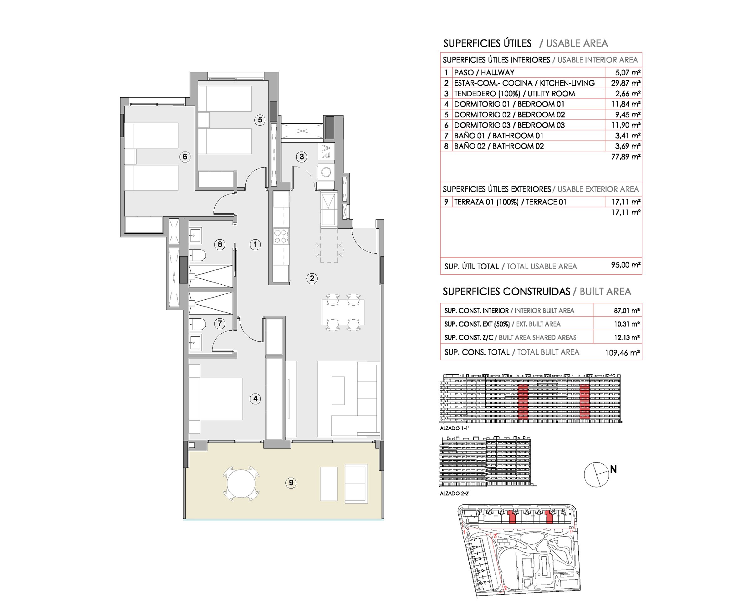 Mellometasje - 2 soverom