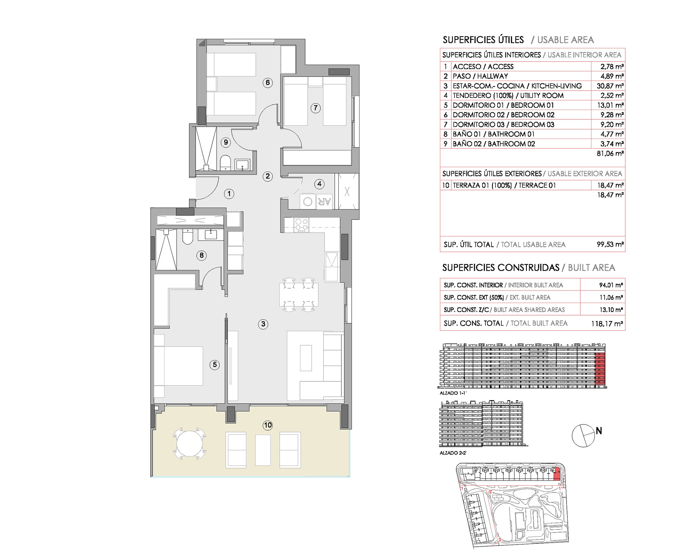 Mellometasje - 3 soverom