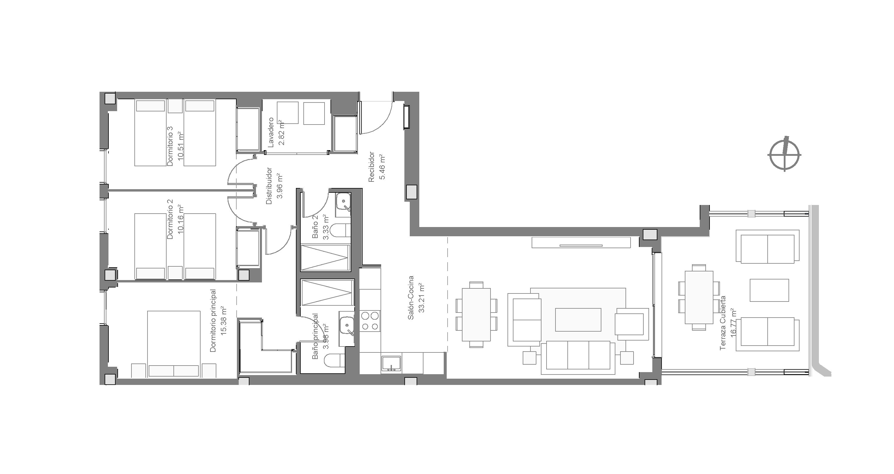 Mellometasje - 3 soverom