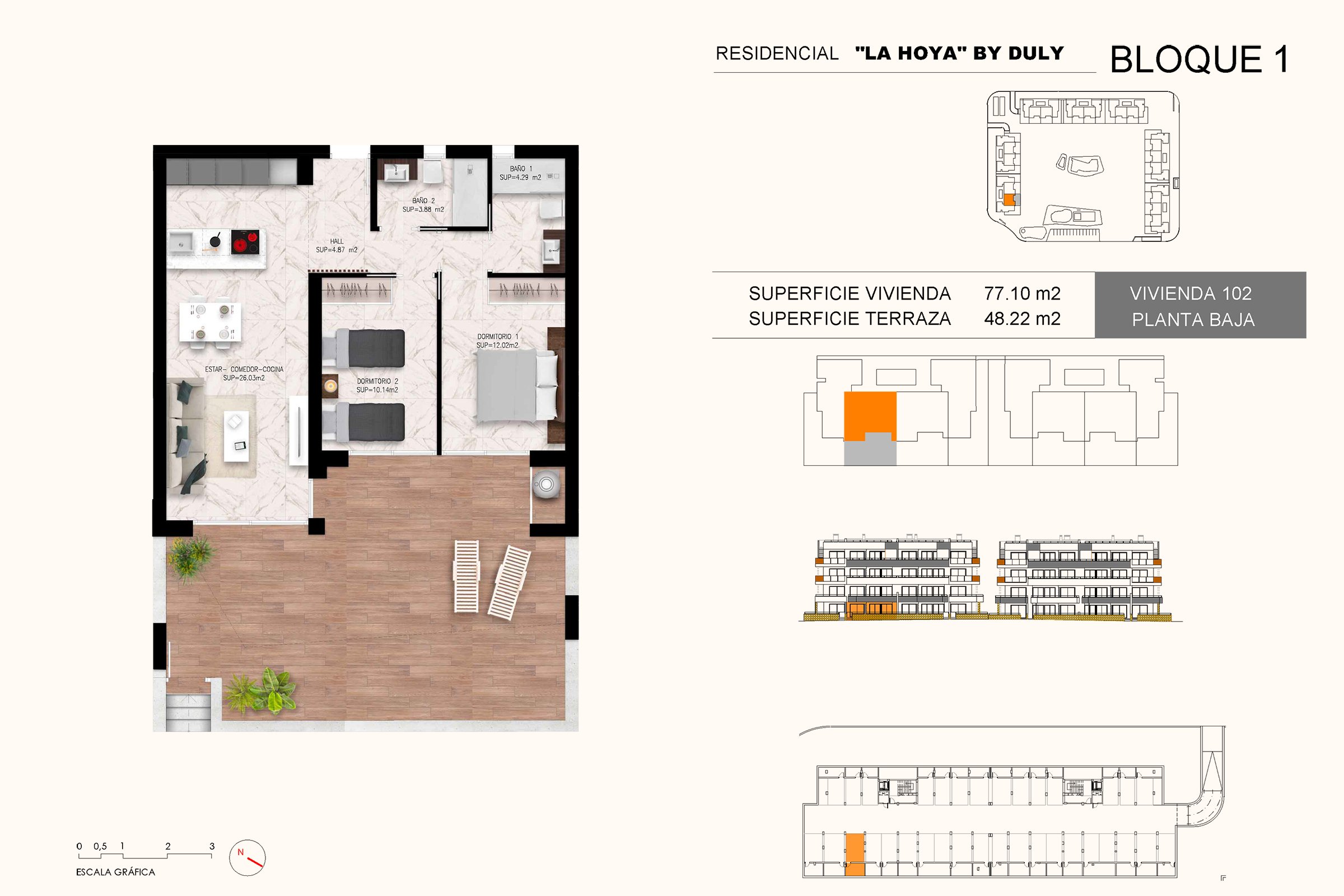 Leilighet på bakkeplan
