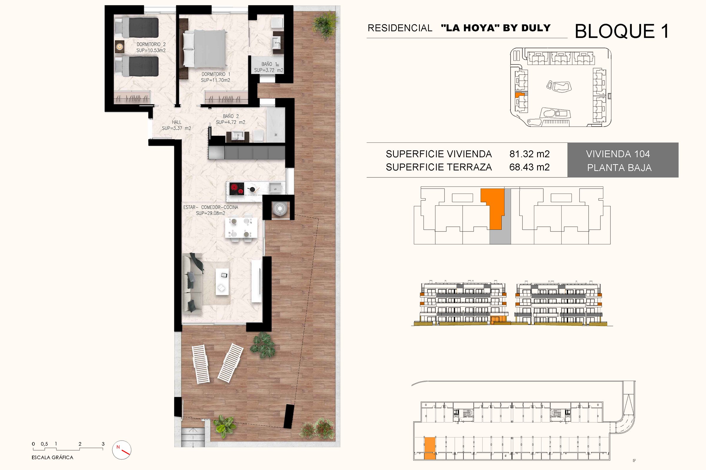 Leilighet på bakkeplan - hjørne