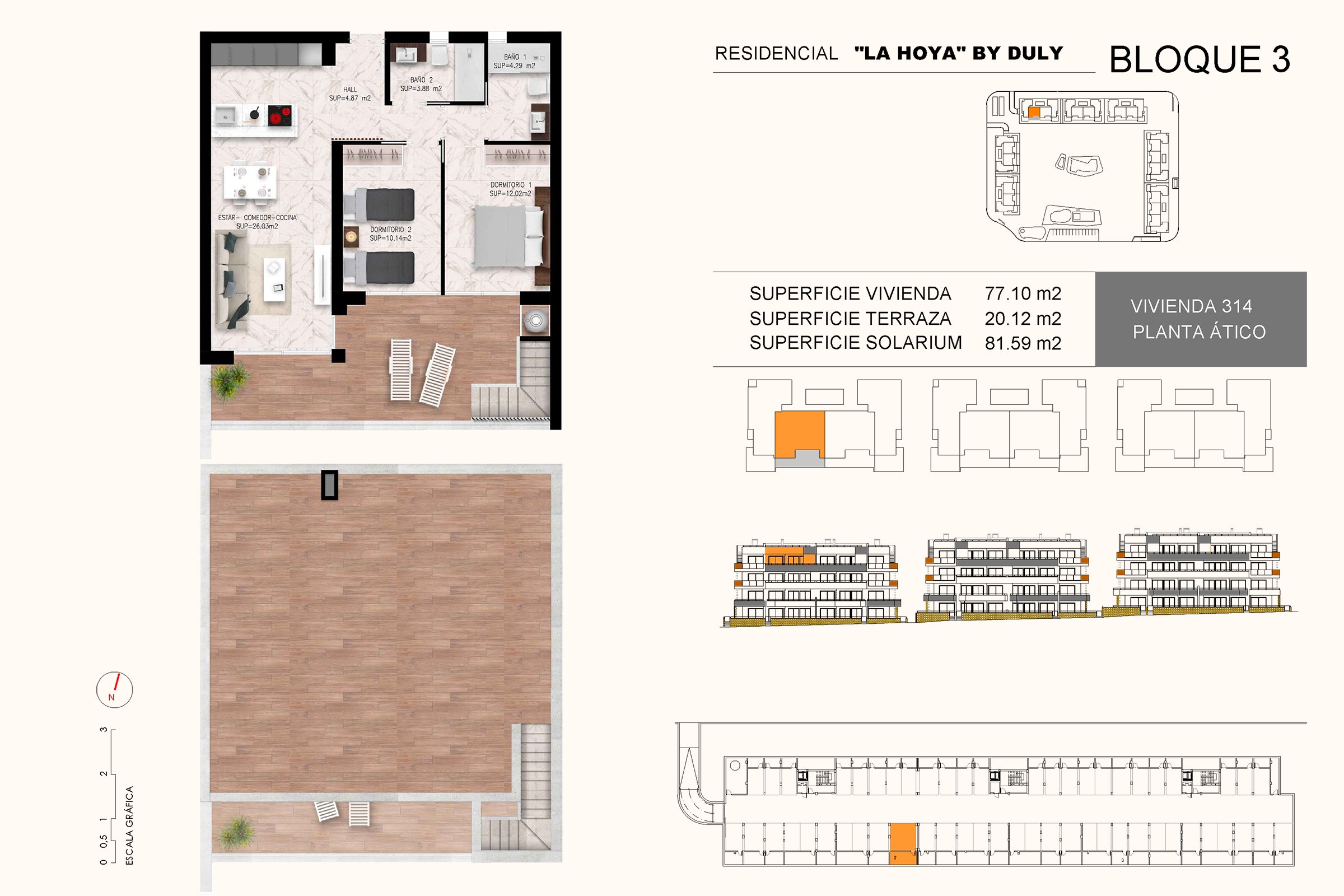 Toppleilighet med takterrasse