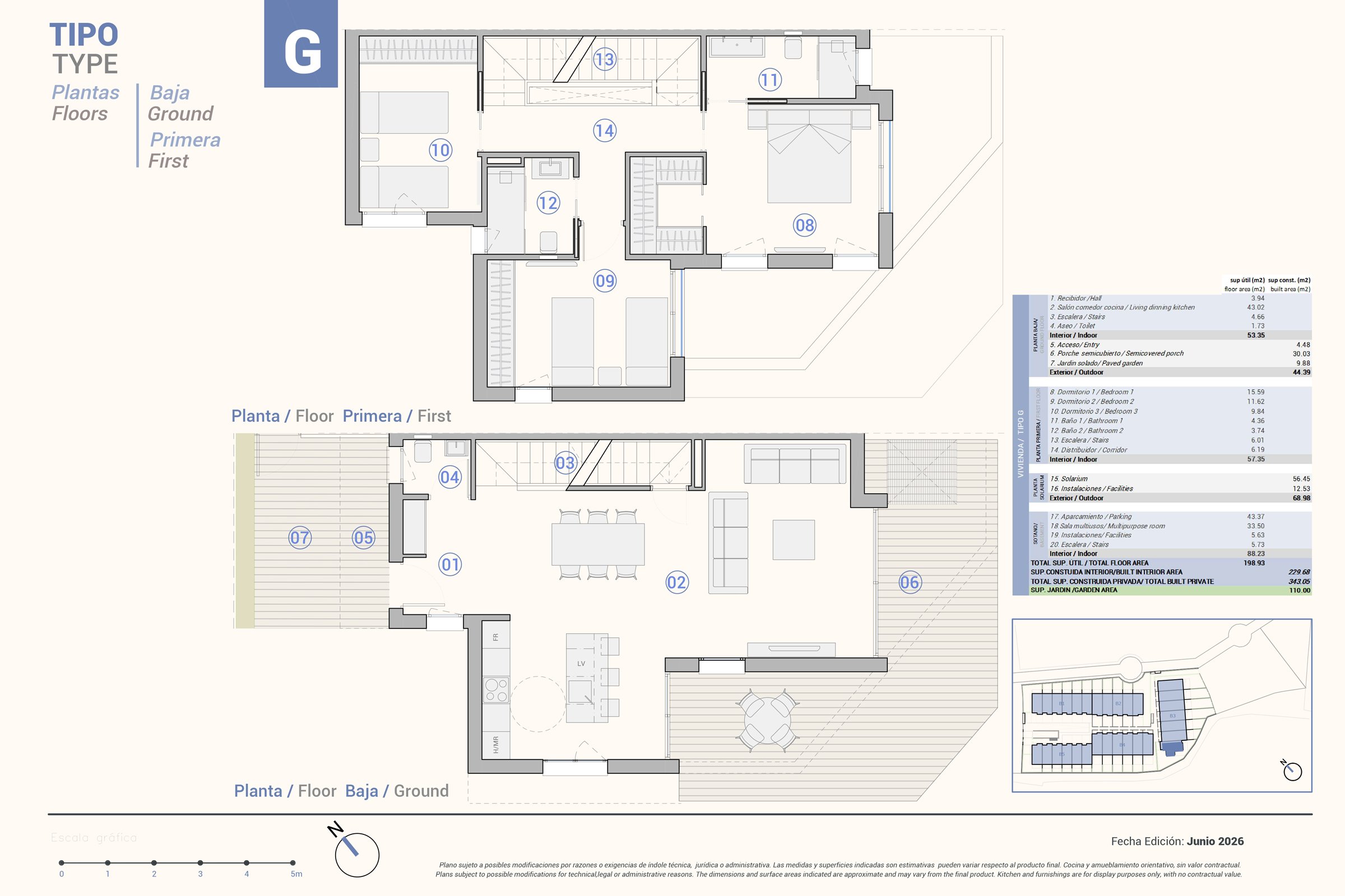 Plantegning Type G - 1.185.000€
