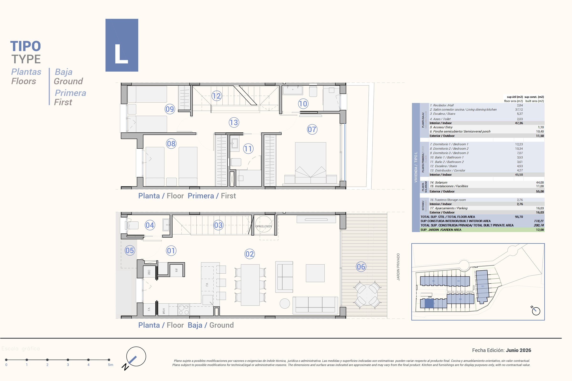 Plantegning Type L - 537.000€